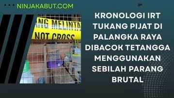 Kronologi IRT Tukang Pijat Di Palangka Raya Dibacok Tetangga Menggunakan Sebilah Parang Brutal